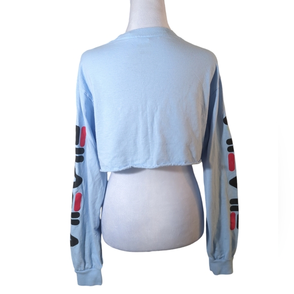 Fila Crop Top size M color blue long sleeve - Picture 3 of 4